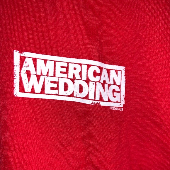Vintage 2003 American Wedding  Movie Graphic T-Shirt Size Large Promo With DVD - Picture 3 of 4